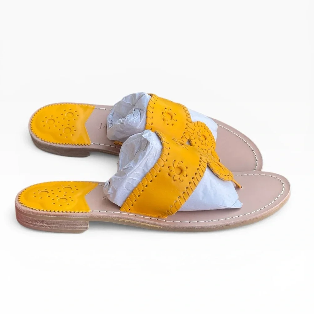 Jack Rogers Jacks Flat Sandal, Mango, Size 9.5,‎ NIB